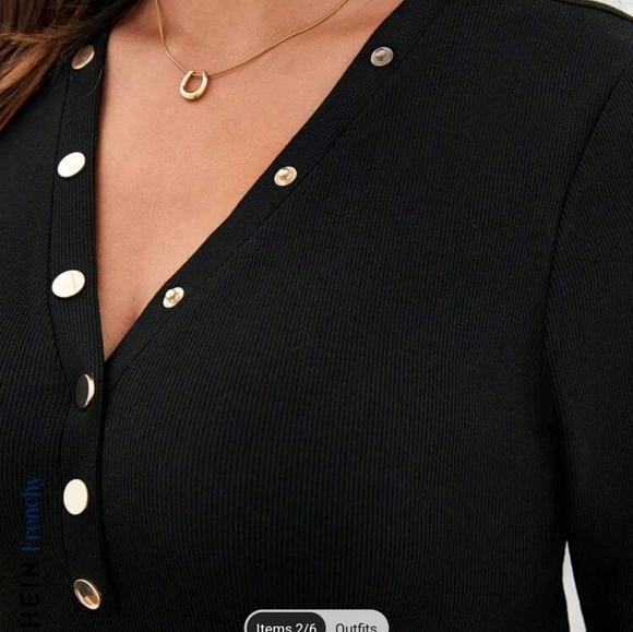 Botton Detail Long Sleeve Shirt - Picture 7 of 9